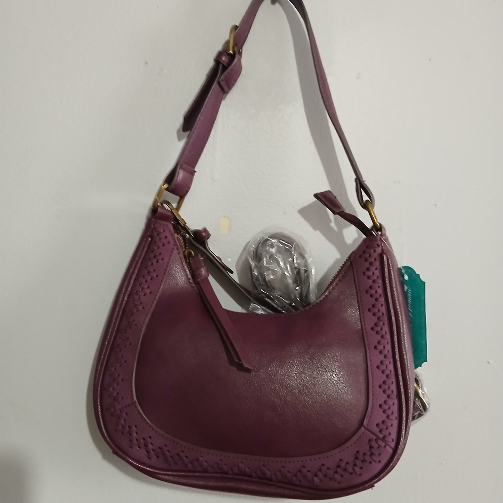 Pioneer NWT Womens Purple Handbag With 2 Straps. - Picture 6 of 10